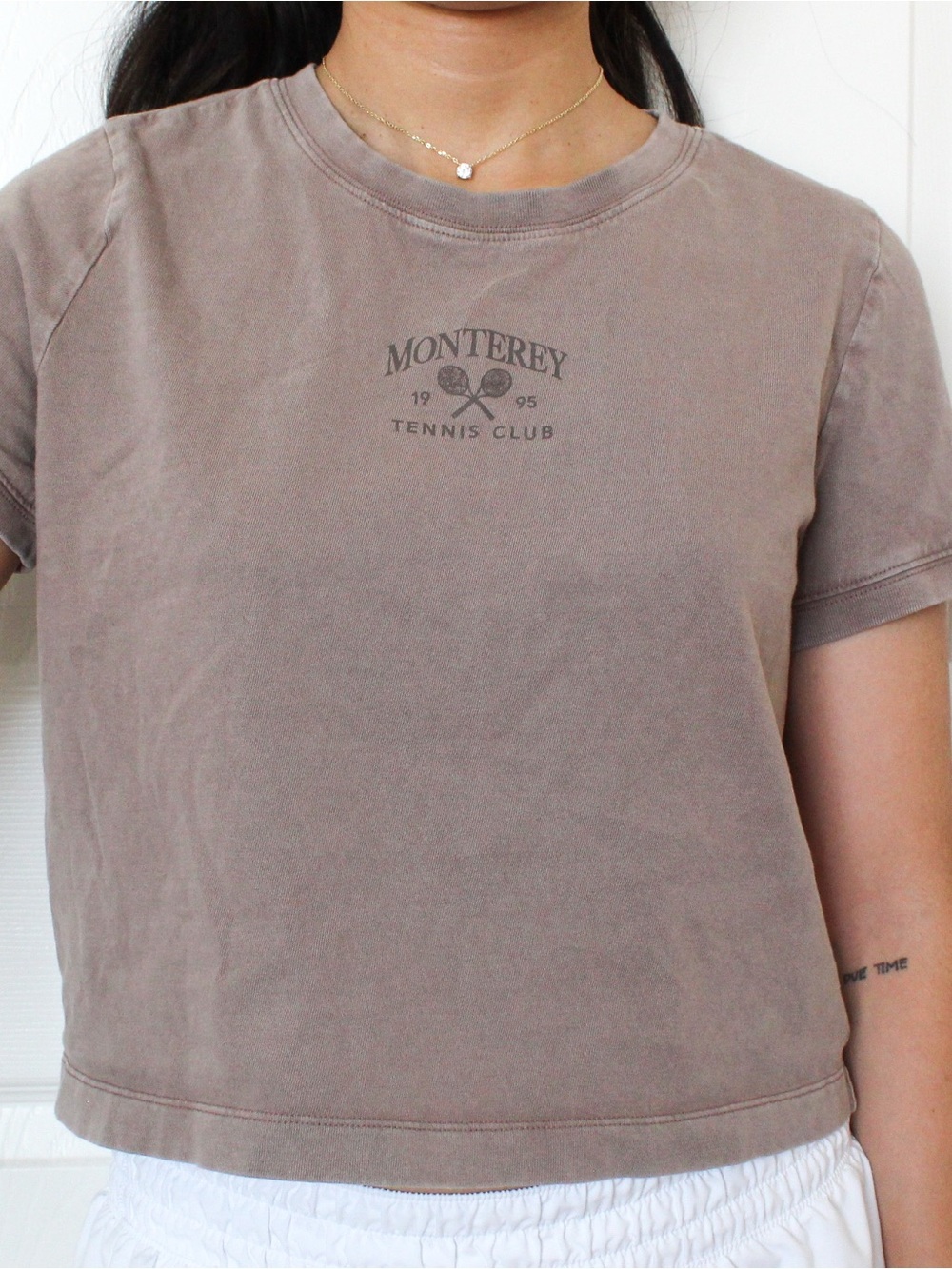 Monterey Tennis Club Logo Tee - Taupe